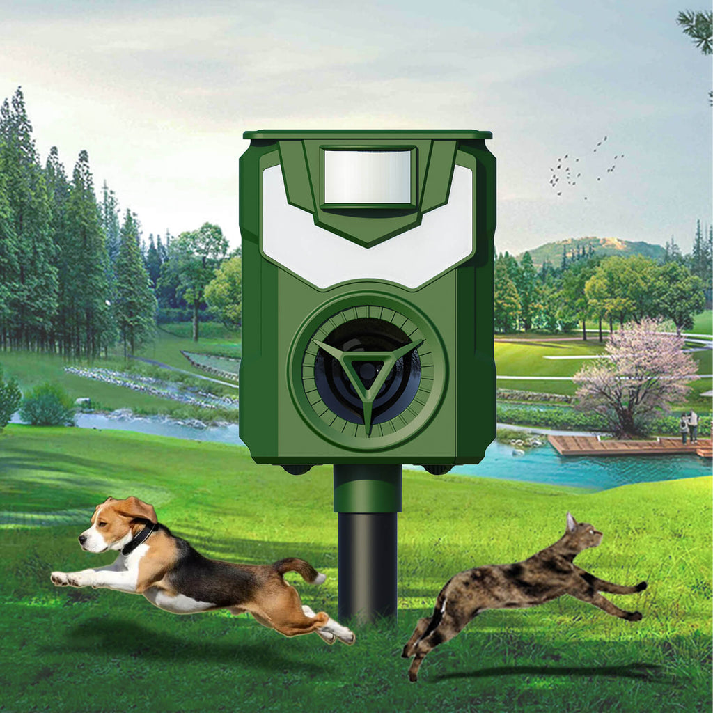 Smart Animal Repeller - Gets Deer, Squirrel, Raccoon, Rodents, Feral Cat, Skunk, Rabbit & Birds Out Of Your Garden